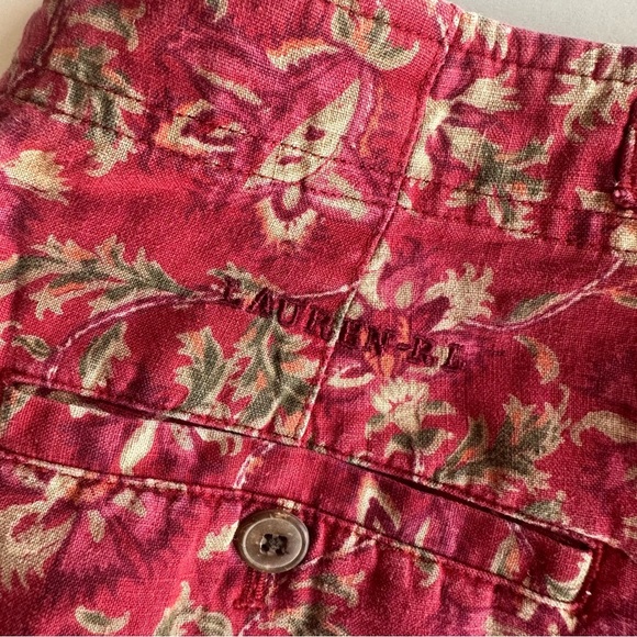 Lauren Ralph Lauren Linen Floral Shorts Size 12 (see measurements) - Picture 9 of 10